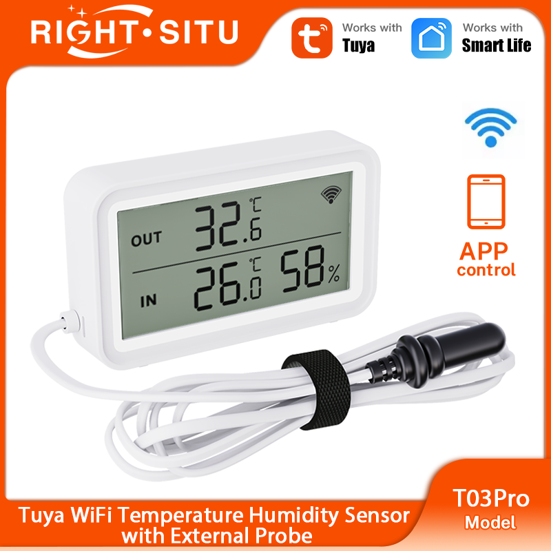 Wifi Thermostat - Capteur de température et d'humidité Tuya