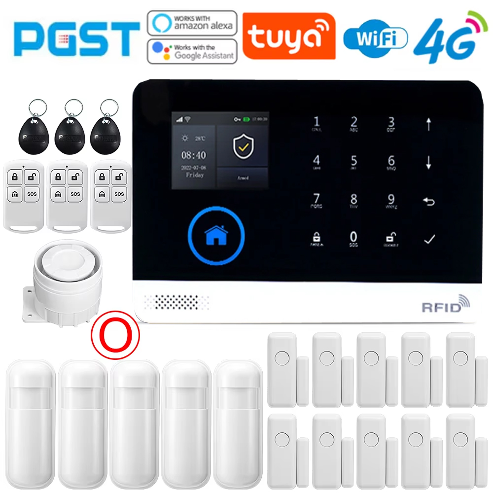 Smart Home Automation Kit - Système d'alarme domestique PGST, alarme de
