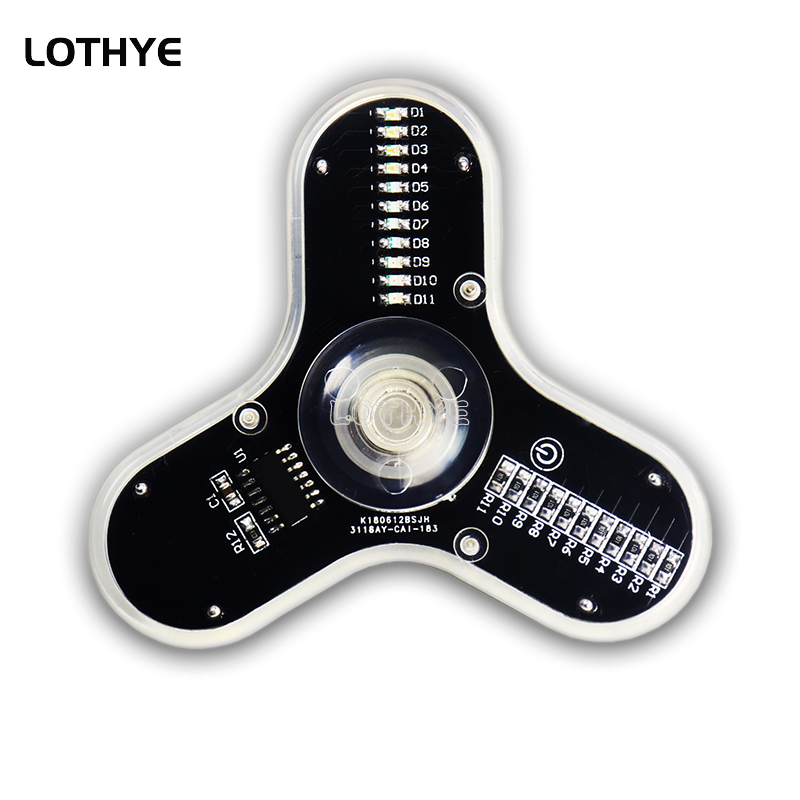 Electronics Project Kit - LED Fidget Spinner fabrication haut-parleur atmosphère