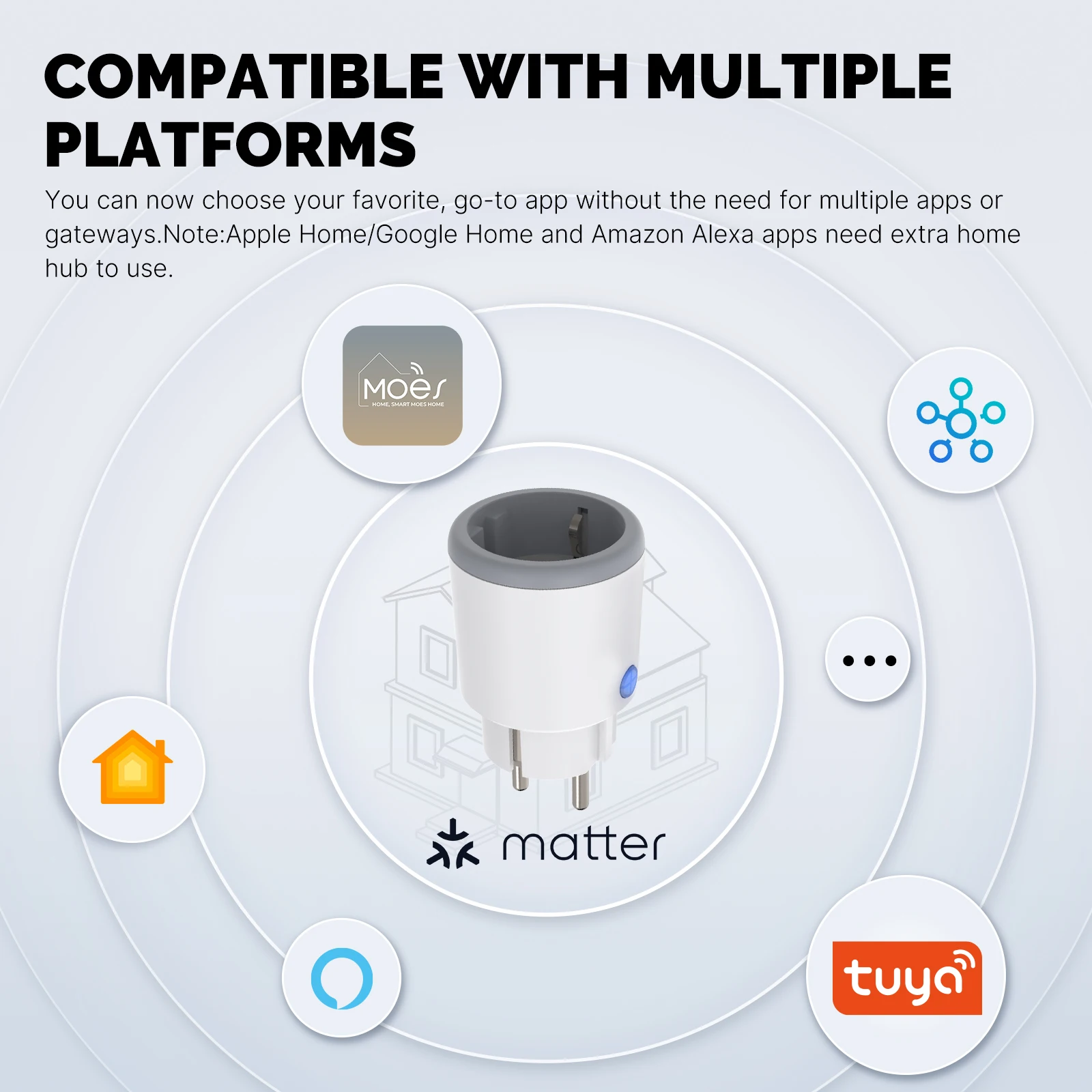 MOES-Prise WiFi intelligente E - Wifi Smart Plug avis et prix