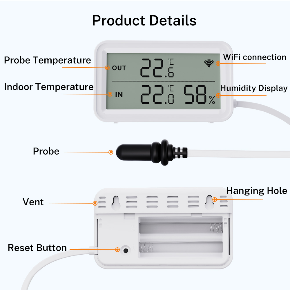 Capteur de température et d'hu - Wifi Thermostat avis et prix