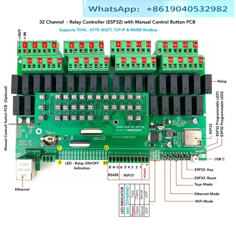 Kinconi KC868-H32B Contrôleur  - Esp32 Smart Home Kit avis et prix